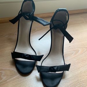 Raye Black Heels with Bows